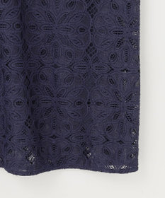 自由区 S 【洗える】フラワータイルレース ワンピース