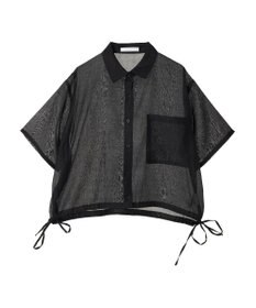 Green Parks シアー裾ドロストシャツ