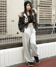 WEGO ファーフードショートZIPパーカー