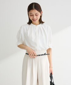 Green Parks タックショートスリーブブラウス