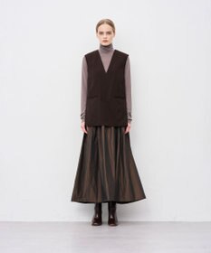 uncrave ウォッシャブルウールライクツイル ジレ