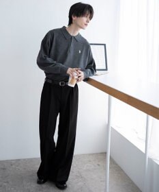 WEGO 【25年秋冬新作/ユニセックス着用ITEM/MLサイズ展開】別注USPOLOニットポロ