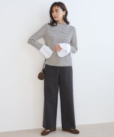 UNFILO 【UNFILO DENIM/新色追加】撥水ストレッチ ルーズワイドデニム