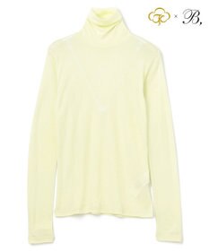 BEIGE， Washable Silk / Hi-neck Long Sleeve T ハイネック Tシャツ