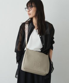 russet エンボスモノグラム2WAYショルダーバッグ(CE-1692)