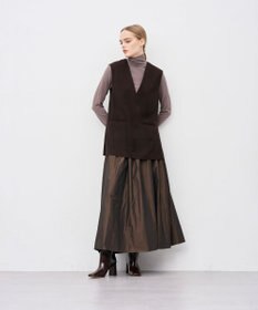 uncrave ウォッシャブルウールライクツイル ジレ