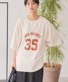 AMERICAN HOLIC ピグメント加工フットボールＴシャツ