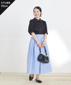 Tiaclasse 【新色追加】パフスリーブシャツブラウス