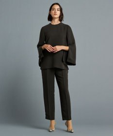 uncrave 【防シワ・洗濯機洗い可】ウォッシャブルダブルクロス スリットスリーブ ブラウス（uncrave STANDARD）