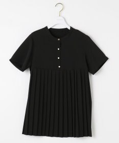 ANY SIS L 【洗える】ジョーゼットプリーツコンビ ブラウス