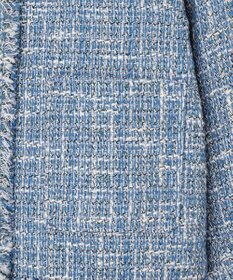 自由区 ファンシーノットツイードノーカラー ジャケット