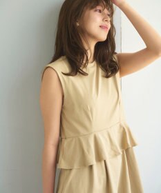 Feroux 【接触冷感・UVカット・吸水速乾】ラッシュガードペプラム オールインワン