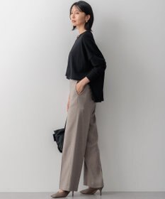 23区 【WEB限定カラーあり/洗える】ウーステッドウール ワイドシルエット ニット