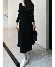 Green Parks フレアニットワンピース