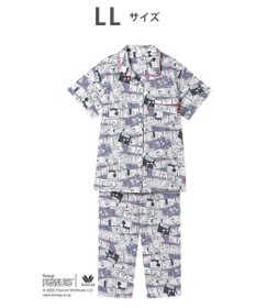 WACOAL ワコール_リラックス＆スリープ パジャマ 5分袖 半袖 8分丈 綿100%(本体) PEANUTS スヌーピー レディース FDT157 /ワコール