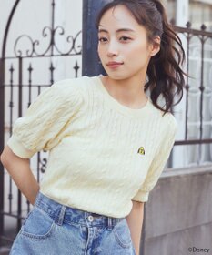 earth music&ecology Ｄｉｓｎｅｙ×Ｓｅｉｊｉ　Ｍａｔｓｕｍｏｔｏ刺繍ニット