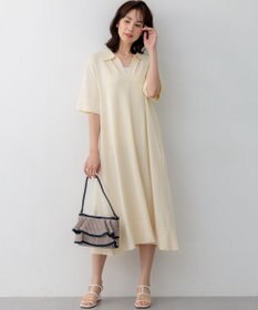 組曲 クリアストレッチスキッパーニット ワンピース