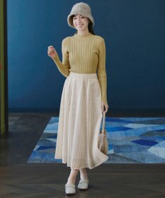 Tiaclasse 【新色追加・洗える】ランダムリブニットプルオーバー