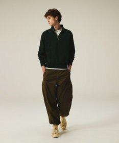 J.PRESS MEN 【AaronChang】【UNISEX】ワンポイントハーフジップ スウェットシャツ