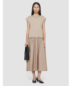 JOSEPH 【洗える】ポプリンジャージー　キャップスリーブドレス