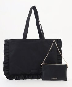 LA BAGAGERIE LA BAGAGERIE×chiyo ポーチ付きフリルエコバッグ