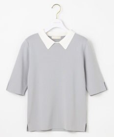 ANY SIS 【好印象企画】襟配色ニット×タックスカートセット