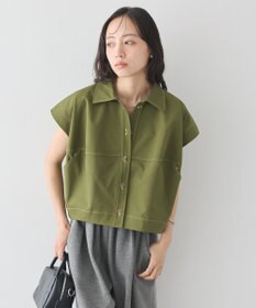 earth music&ecology コクーンフォルムシャツ
