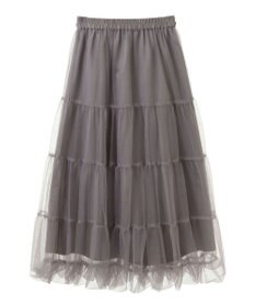 earth music&ecology チュールバルーンスカート