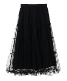 earth music&ecology チュールバルーンスカート