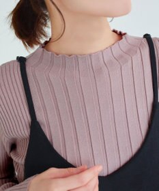 Tiaclasse 【新色追加・洗える】ランダムリブニットプルオーバー