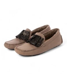 MODE ET JACOMO <D'ICI>ドレープモチーフモカシンシューズ