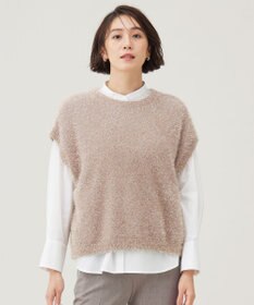 自由区 L 【洗える】フェザーラメ ベスト