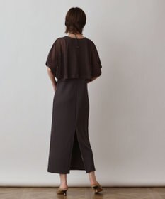 GRACE CONTINENTAL メッシュレイヤードワンピース