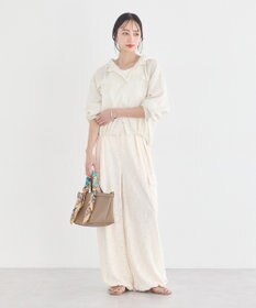 earth music&ecology 総レースカーゴパンツ