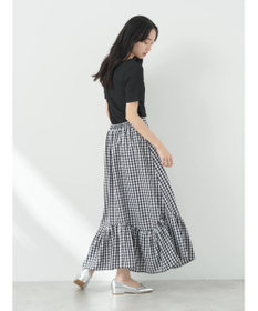 earth music&ecology イレヘムチェックスカート