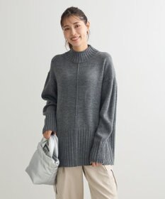 Green Parks 洗えるモックネックニットプルオーバー