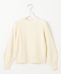 ANY SIS S 【低身長企画】ケーブルコンパクト ニット