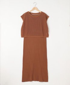 SHARE PARK LADIES 【セットアイテム】レーヨンナイロンニットワンピース