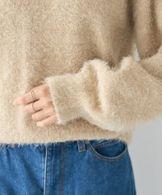 CRAFT STANDARD BOUTIQUE 洗える/ビスチェ付きシャギーニットプルオーバー