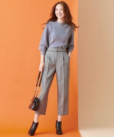 ANY SIS 【洗える】スフレケーブルパフスリーブ ニット