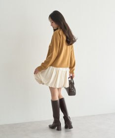 earth music&ecology ラウンド切り替えバルーンミニスカート