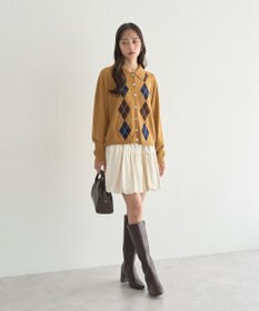 earth music&ecology ラウンド切り替えバルーンミニスカート