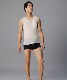 WACOAL MEN 【オーガニック綿混インナー】多機能を着る。綿の贅沢オーガニック 汗取り機能つき ノースリーブ GL5211 /ブロス バイ ワコールメン