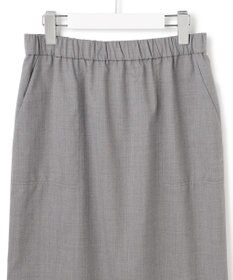 ICB 【洗える】T/Wブロード ナロースカート