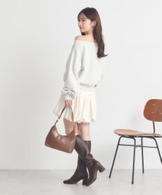 earth music&ecology ラウンド切り替えバルーンミニスカート