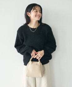 CRAFT STANDARD BOUTIQUE 洗える/ビスチェ付きシャギーニットプルオーバー