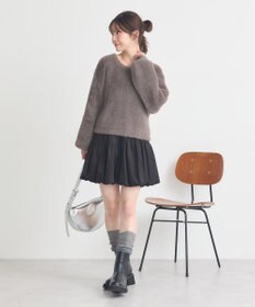 earth music&ecology ラウンド切り替えバルーンミニスカート