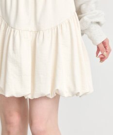 earth music&ecology ラウンド切り替えバルーンミニスカート