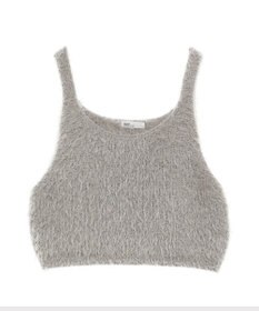 CRAFT STANDARD BOUTIQUE 洗える/ビスチェ付きシャギーニットプルオーバー