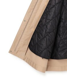 ICB L 【配色襟取り外し可能】ライトモールスキン キルトライナー付きバーンジャケット